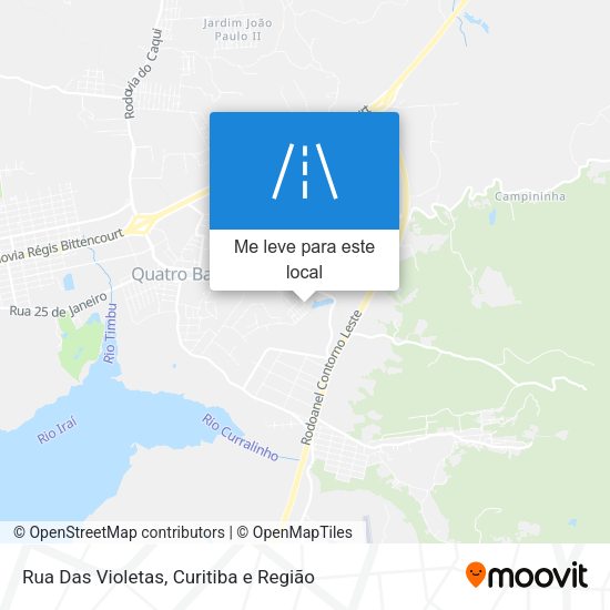 Rua Das Violetas mapa
