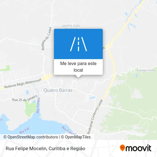 Rua Felipe Mocelin mapa