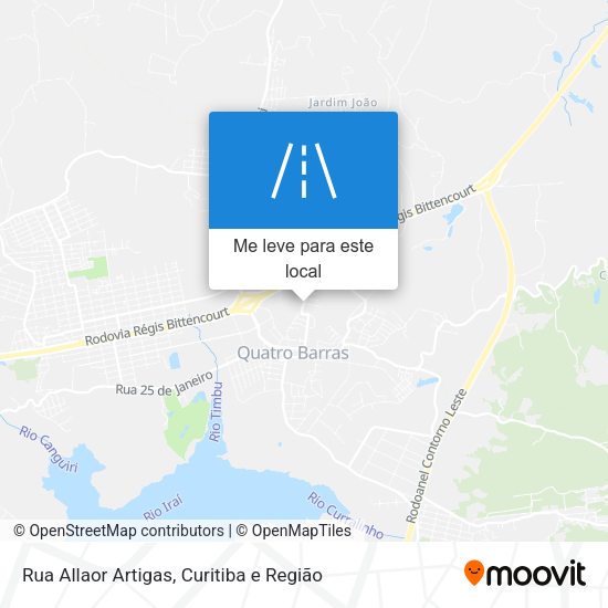 Rua Allaor Artigas mapa