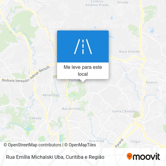 Rua Emília Michalski Uba mapa