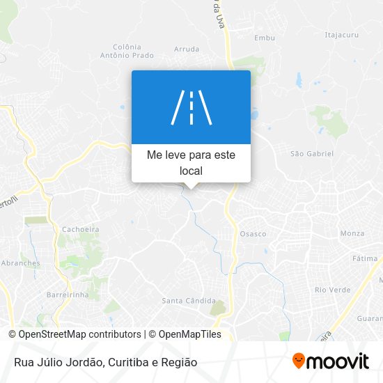 Rua Júlio Jordão mapa