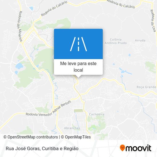 Rua José Goras mapa