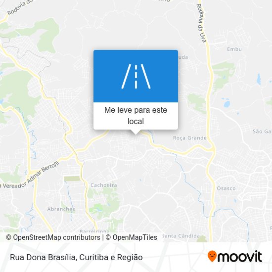 Rua Dona Brasília mapa