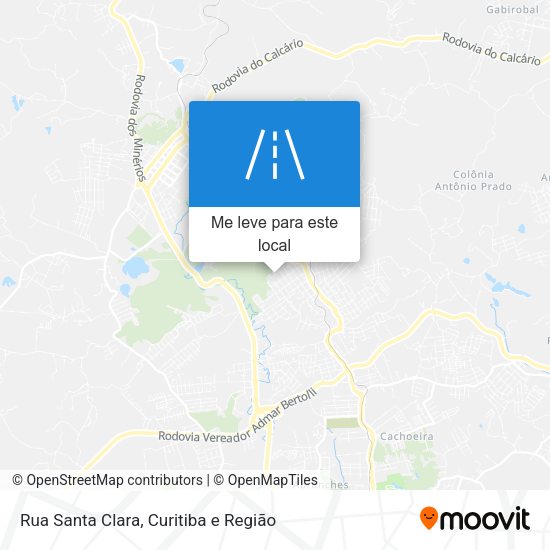 Rua Santa Clara mapa