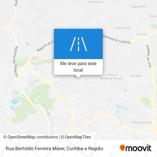 Rua Bertoldo Ferreira Maier mapa