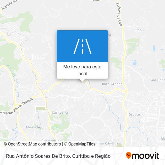 Rua Antônio Soares De Brito mapa