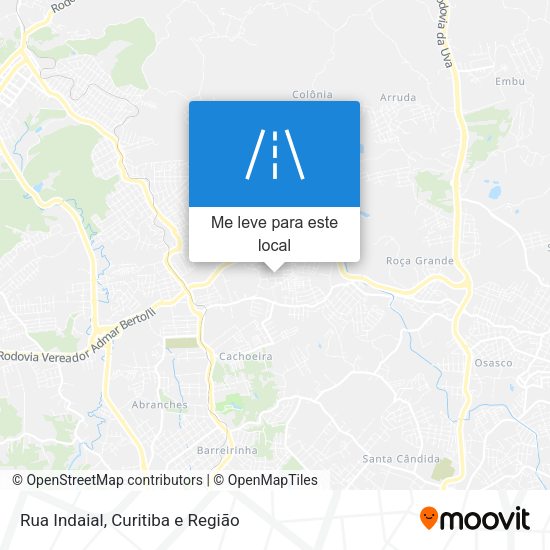 Rua Indaial mapa