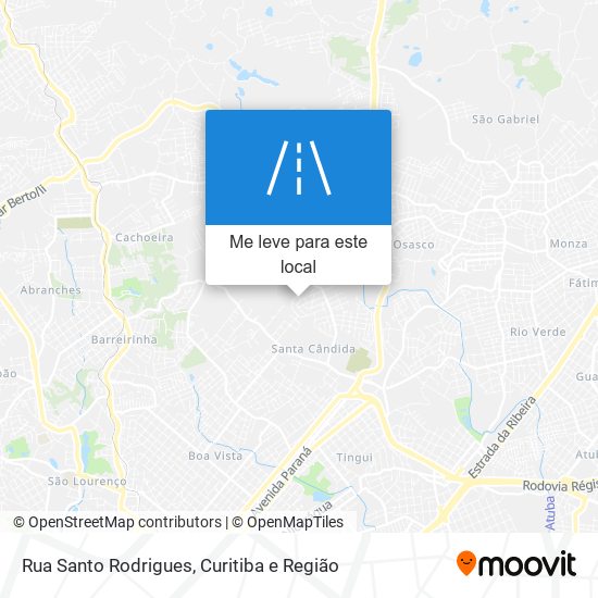 Rua Santo Rodrigues mapa