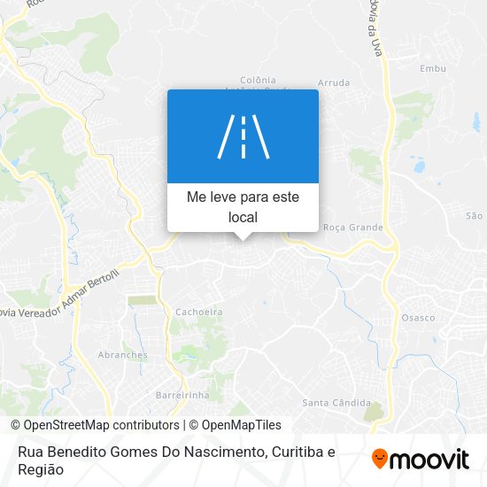 Rua Benedito Gomes Do Nascimento mapa