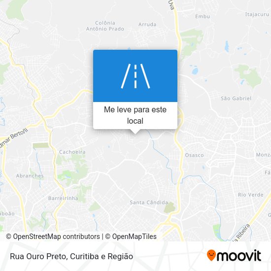 Rua Ouro Preto mapa