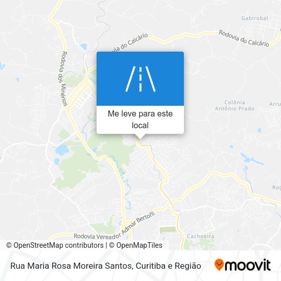 Rua Maria Rosa Moreira Santos mapa