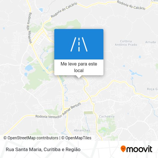 Rua Santa Maria mapa