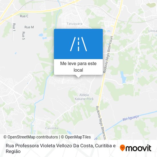 Rua Professora Violeta Vellozo Da Costa mapa