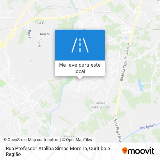 Rua Professor Ataliba Simas Moreira mapa