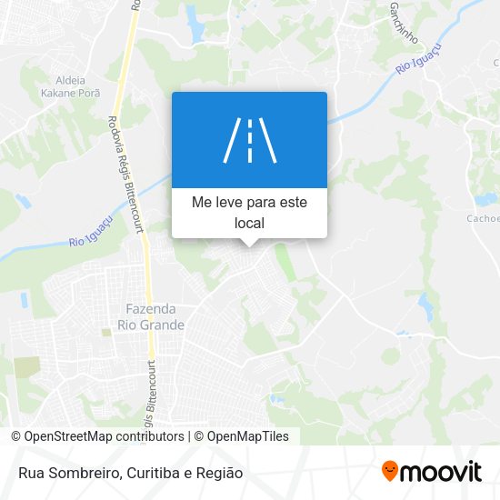 Rua Sombreiro mapa