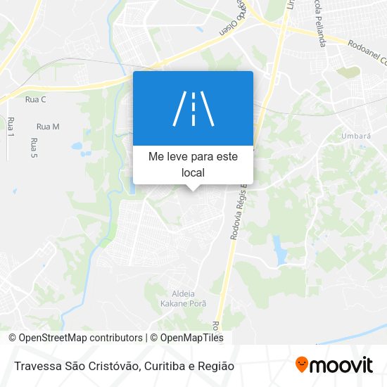 Travessa São Cristóvão mapa