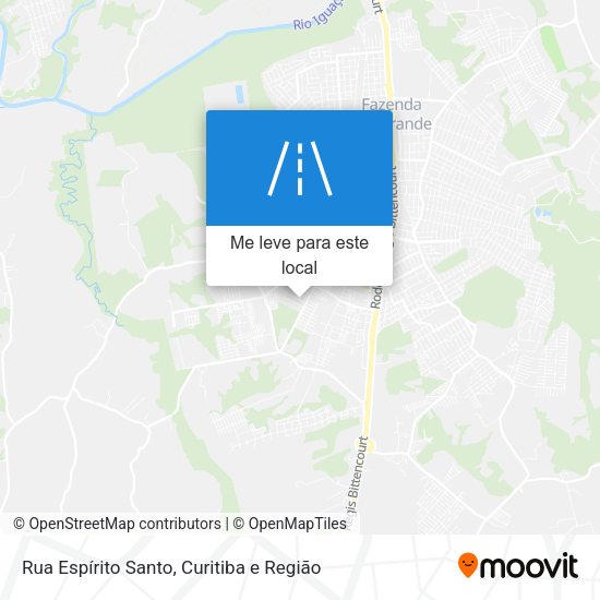 Rua Espírito Santo mapa