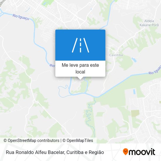 Rua Ronaldo Alfeu Bacelar mapa