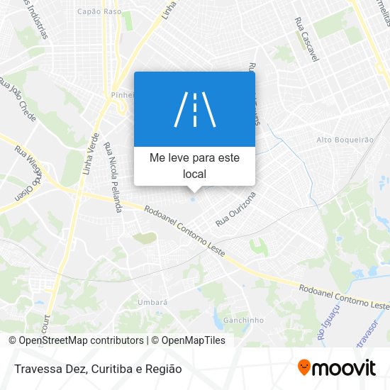 Travessa Dez mapa