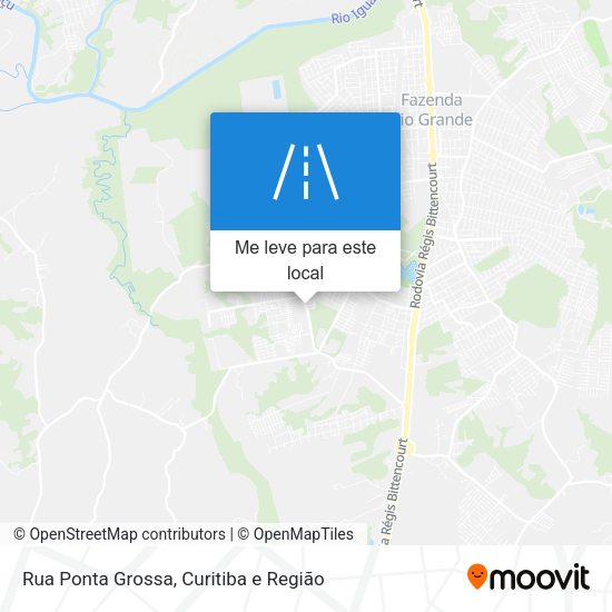 Rua Ponta Grossa mapa