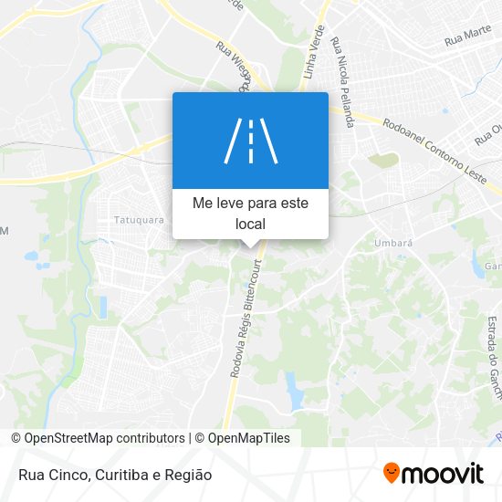 Rua Cinco mapa