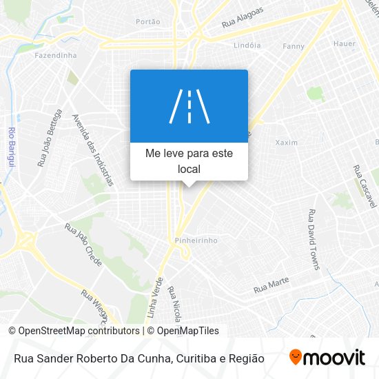 Rua Sander Roberto Da Cunha mapa