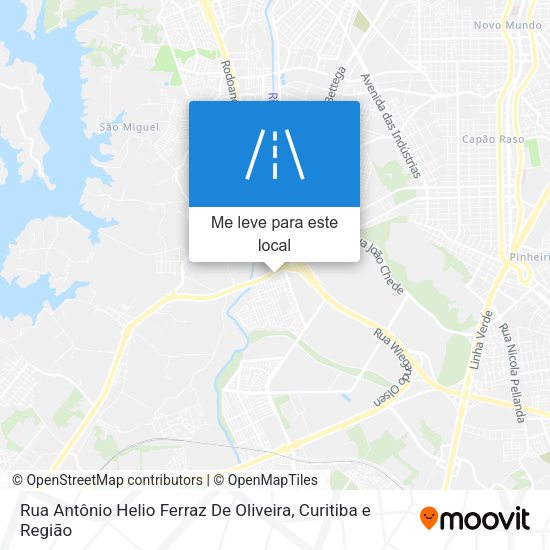 Rua Antônio Helio Ferraz De Oliveira mapa