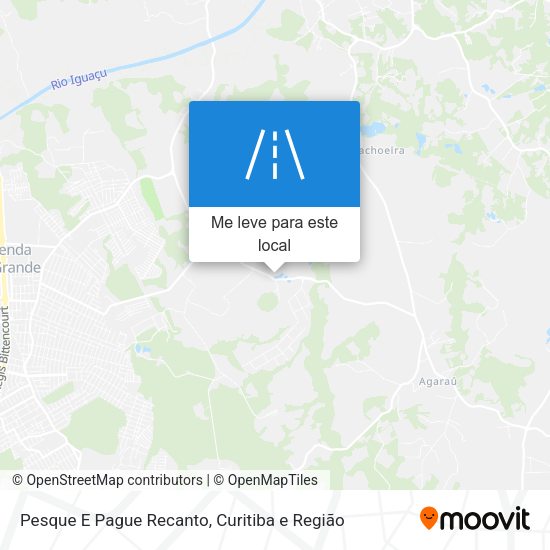 Pesque E Pague Recanto mapa