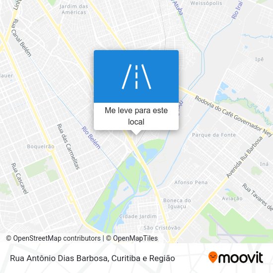 Rua Antônio Dias Barbosa mapa
