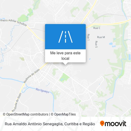 Rua Arnaldo Antônio Senegaglia mapa