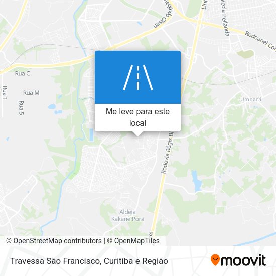 Travessa São Francisco mapa