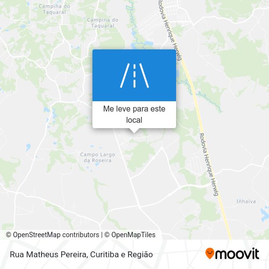 Rua Matheus Pereira mapa