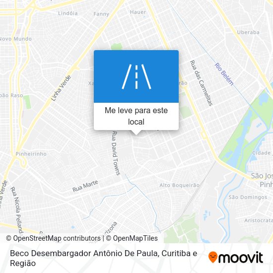 Beco Desembargador Antônio De Paula mapa