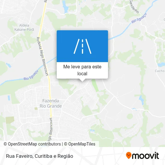Rua Faveiro mapa