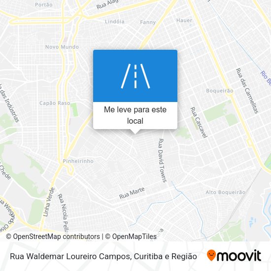 Rua Waldemar Loureiro Campos mapa