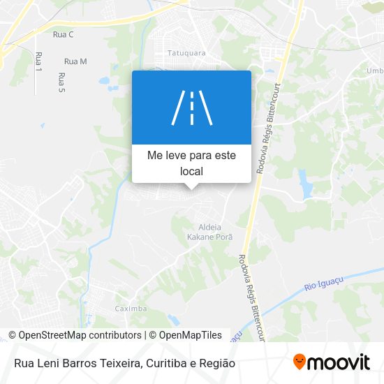 Rua Leni Barros Teixeira mapa