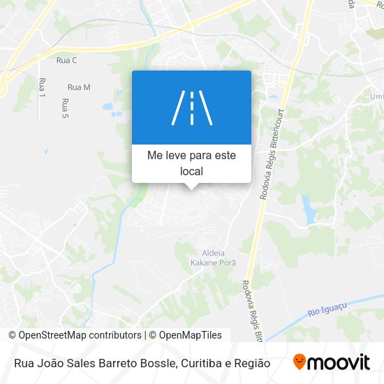 Rua João Sales Barreto Bossle mapa