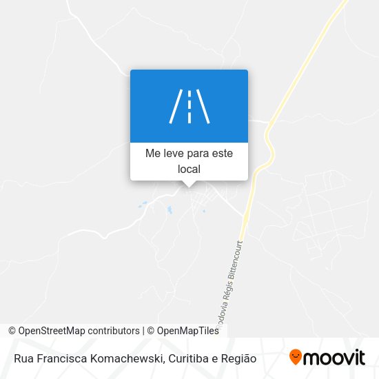 Rua Francisca Komachewski mapa