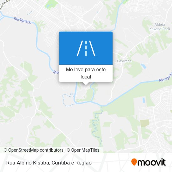 Rua Albino Kisaba mapa