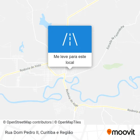 Rua Dom Pedro II mapa