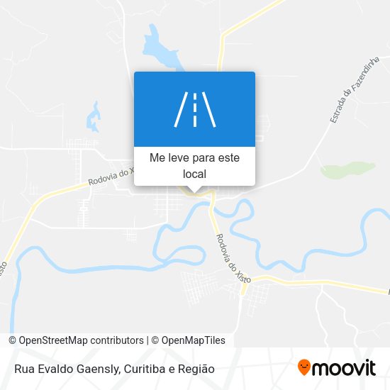 Rua Evaldo Gaensly mapa