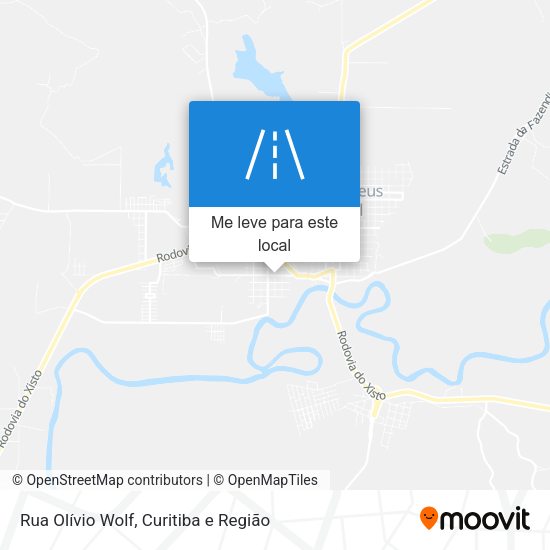 Rua Olívio Wolf mapa