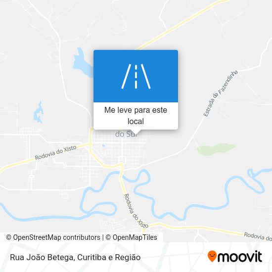 Rua João Betega mapa