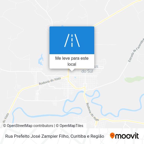 Rua Prefeito José Zampier Filho mapa