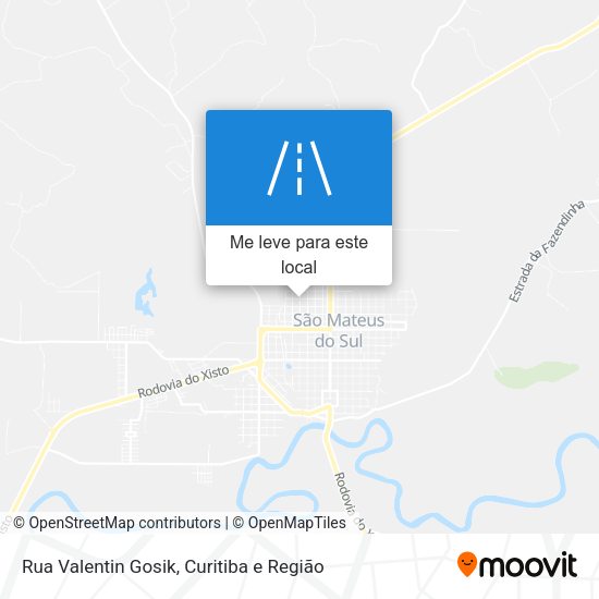 Rua Valentin Gosik mapa