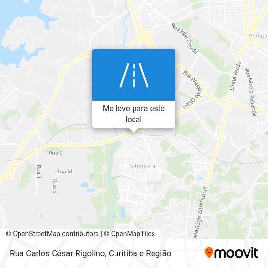Rua Carlos César Rigolino mapa