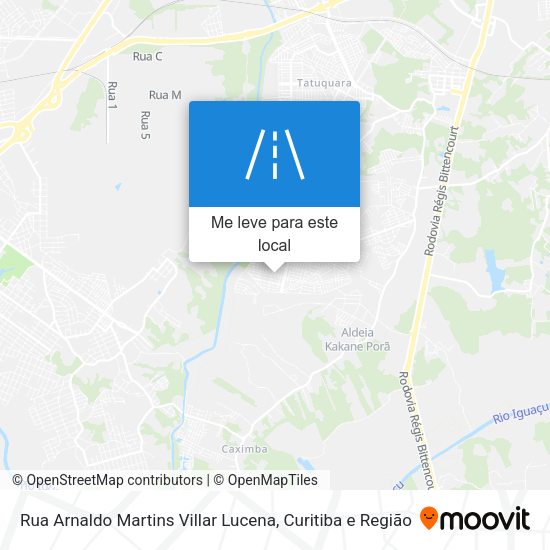 Rua Arnaldo Martins Villar Lucena mapa