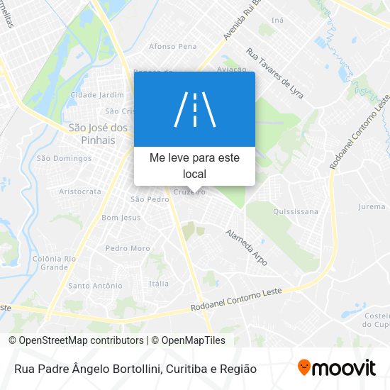 Rua Padre Ângelo Bortollini mapa