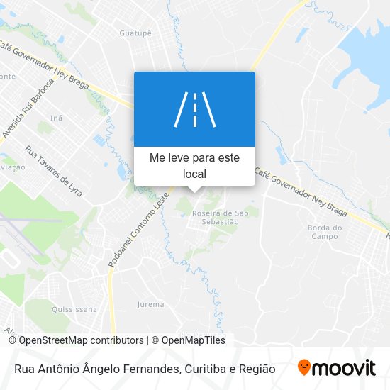 Rua Antônio Ângelo Fernandes mapa
