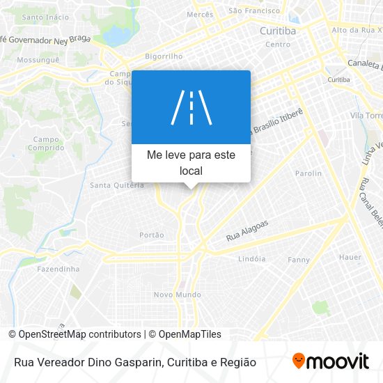 Rua Vereador Dino Gasparin mapa